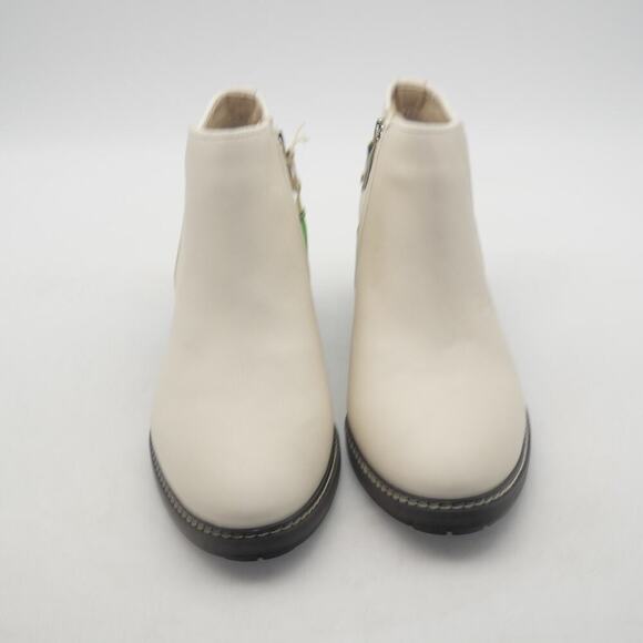 New Sam Edelman Women's 9 Pryce Modern Ivory Bootie Boots Cream Off White NO BOX - Picture 6 of 10